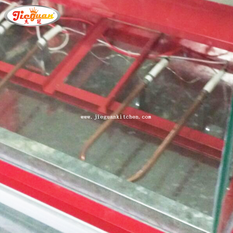 Фабричный ресторан Коммерческий электрический подогреватель еды Витрина 