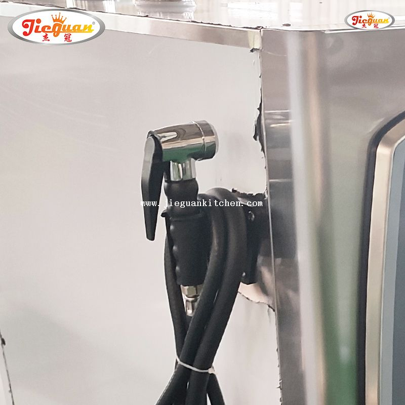 Коммерческое хлебопекарное оборудование Электрическая пароконвектоматная печь с 4 противнями 