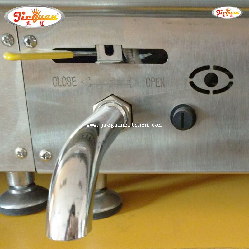 Газовая фритюрница на 14 л с 2 резервуарами. 