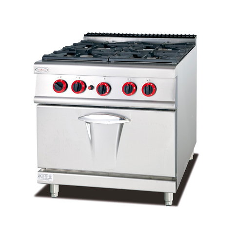 Газовая плита с 4 конфорками и духовкой 