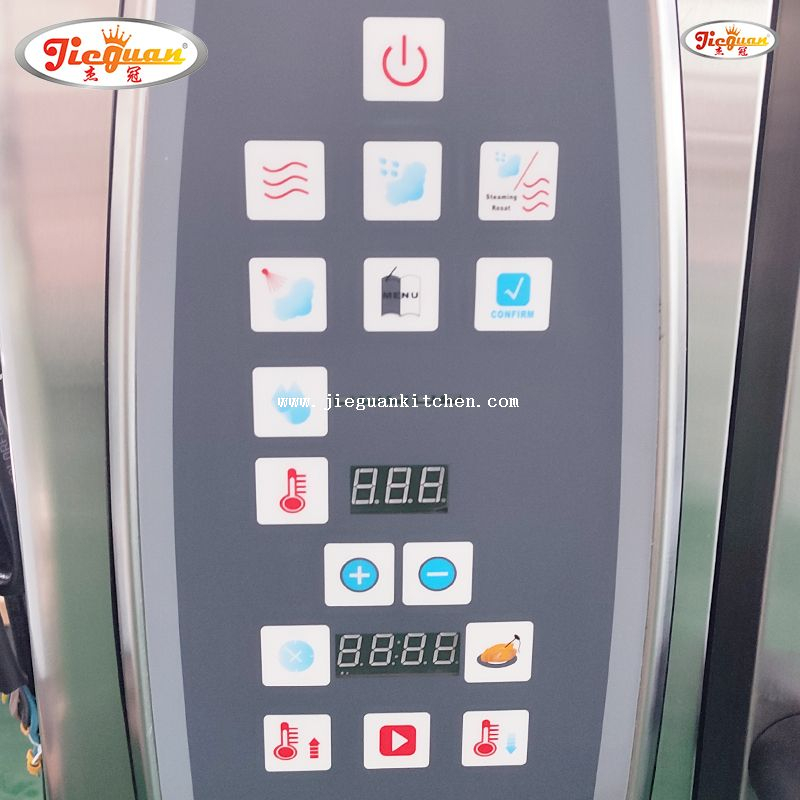 Коммерческое хлебопекарное оборудование Электрическая пароконвектоматная печь с 4 противнями 