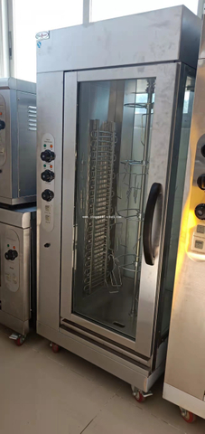 Сверхмощный вертикальный электрический гриль-гриль для курицы из нержавеющей стали на 12 штук курицы