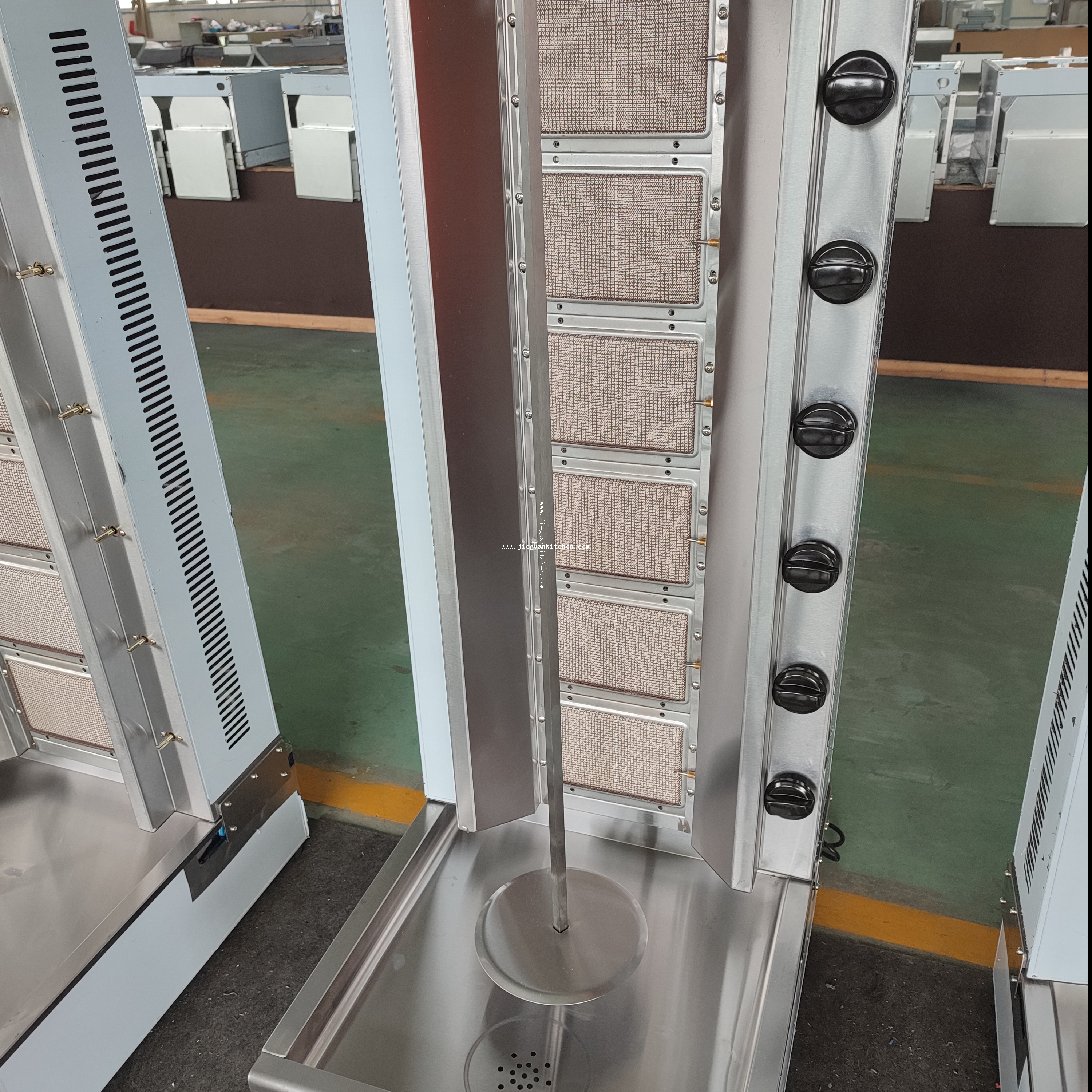 Полностью автоматическая машина для шаурмы, машина для кебаба, машина для барбекю, 2/3/4/5/6 горелка, газовый гриль для барбекю